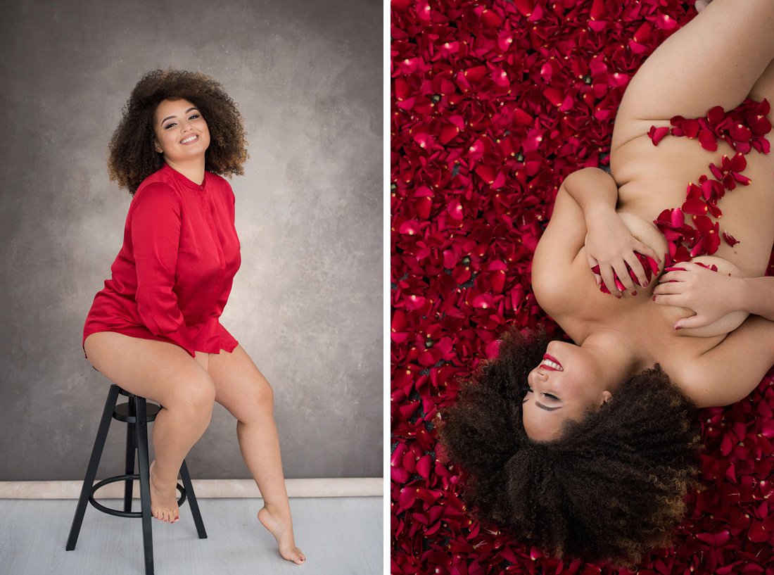 super-sexy-boudoir-fotoshoot-rood-thema-rozenblaadjes