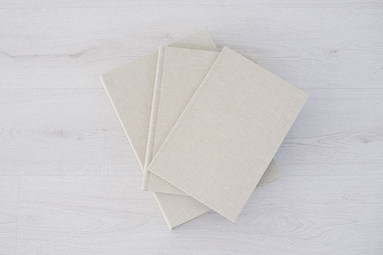 album-handgemaakt-linnen-bewaarbox-mat-fotopapier